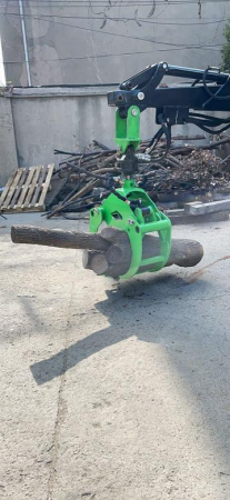 Bowell hydraulic wood grabber with rotator for Backhoe