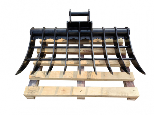 Bowell Evator Rake  Root Rake compatible to MS-01 / MS-03  Mini excavator