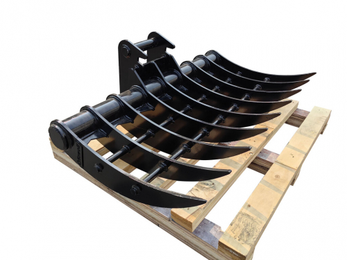 Bowell Evator Rake  Root Rake compatible to MS-01 / MS-03  Mini excavator