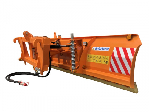 Bowell snow blade snow plow with pendulum compensation - Cat I / Cat II / Euro frontloader universal adapter - PU scraper - available in 140/160/180/200/220/240cm