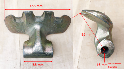 40 - 5 x 1500gr flail hammer  MFZ-series incl. bolts