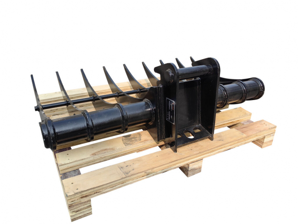 Bowell Evator Rake  Root Rake compatible to MS-01 / MS-03  Mini excavator