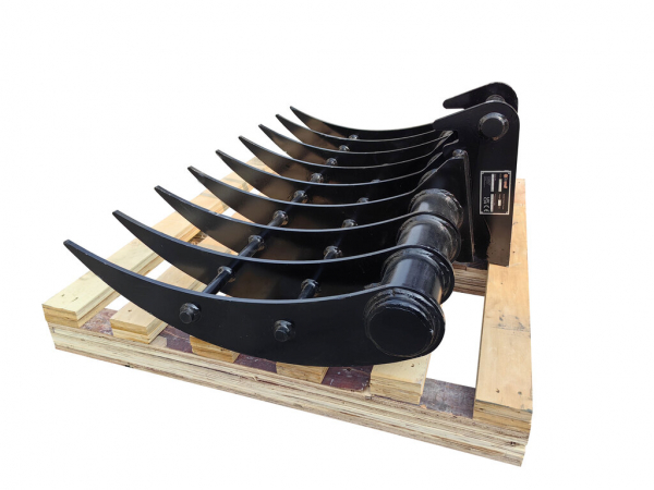 Bowell Evator Rake  Root Rake compatible to MS-01 / MS-03  Mini excavator