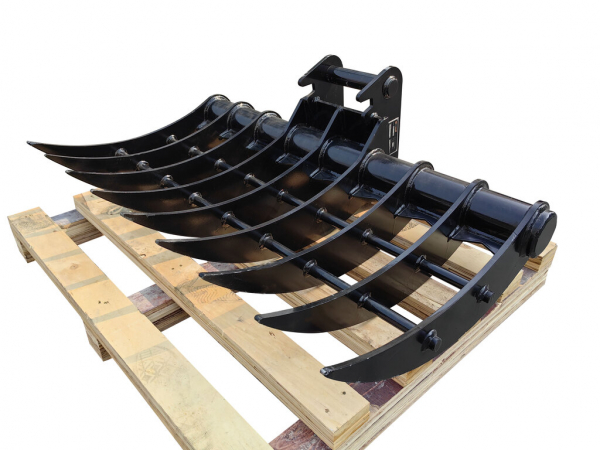 Bowell Evator Rake  Root Rake compatible to MS-01 / MS-03  Mini excavator