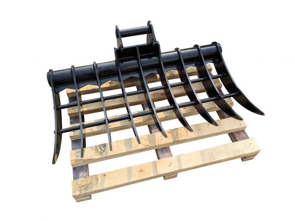 Bowell Evator Rake  Root Rake compatible to MS-01 / MS-03  Mini excavator