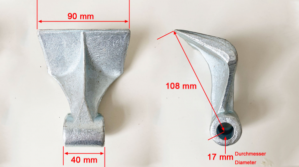 12-1 - 10 pc flail hammer BCRM-Series 800gr with 10.9 bolts